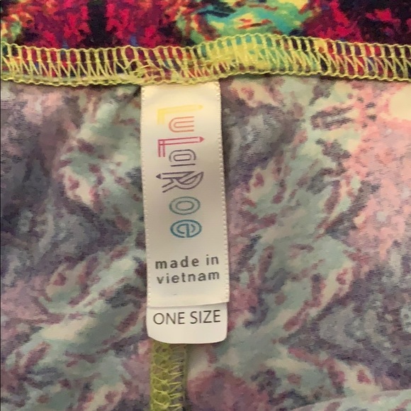 Lularoe leggings psychedelic tie dye OS swirls - Picture 3 of 3